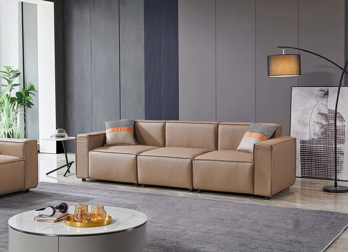 Armchair RFG Kiano, eco leather, 1160 x 880 x 760 mm, brown