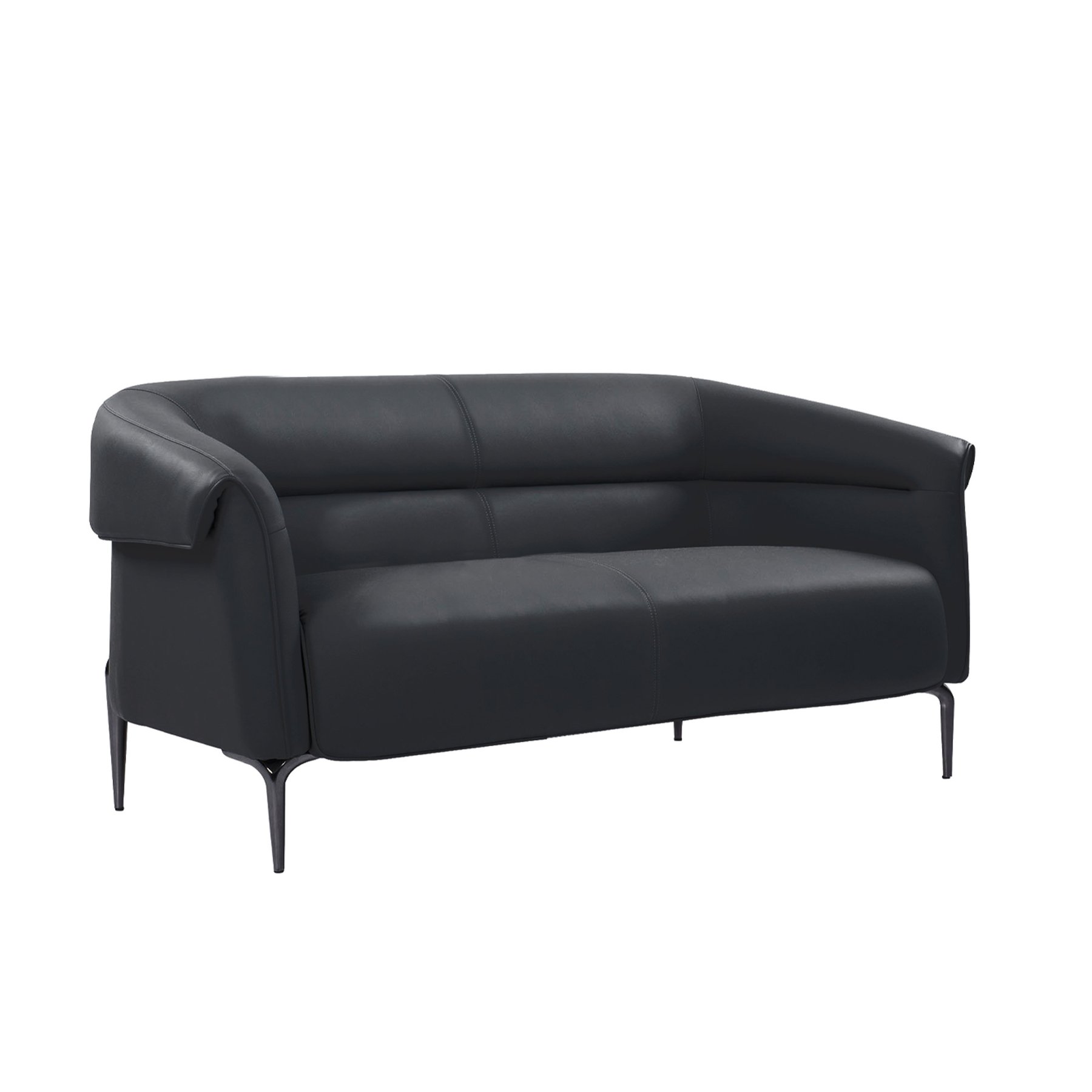 RFG Sofa double Megan, eco leather, black