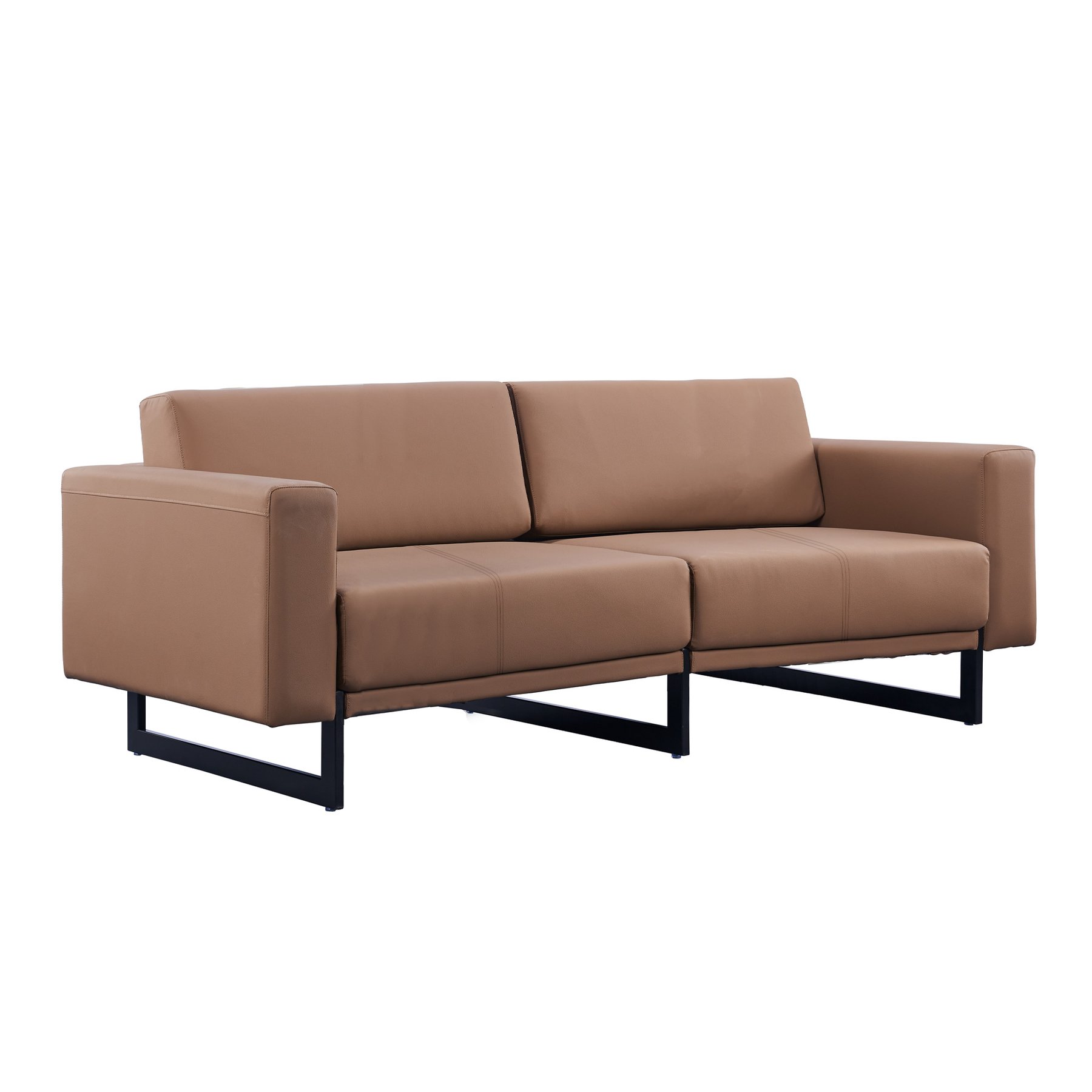 RFG Sofa three-seater Toledo, eco-leather, brown