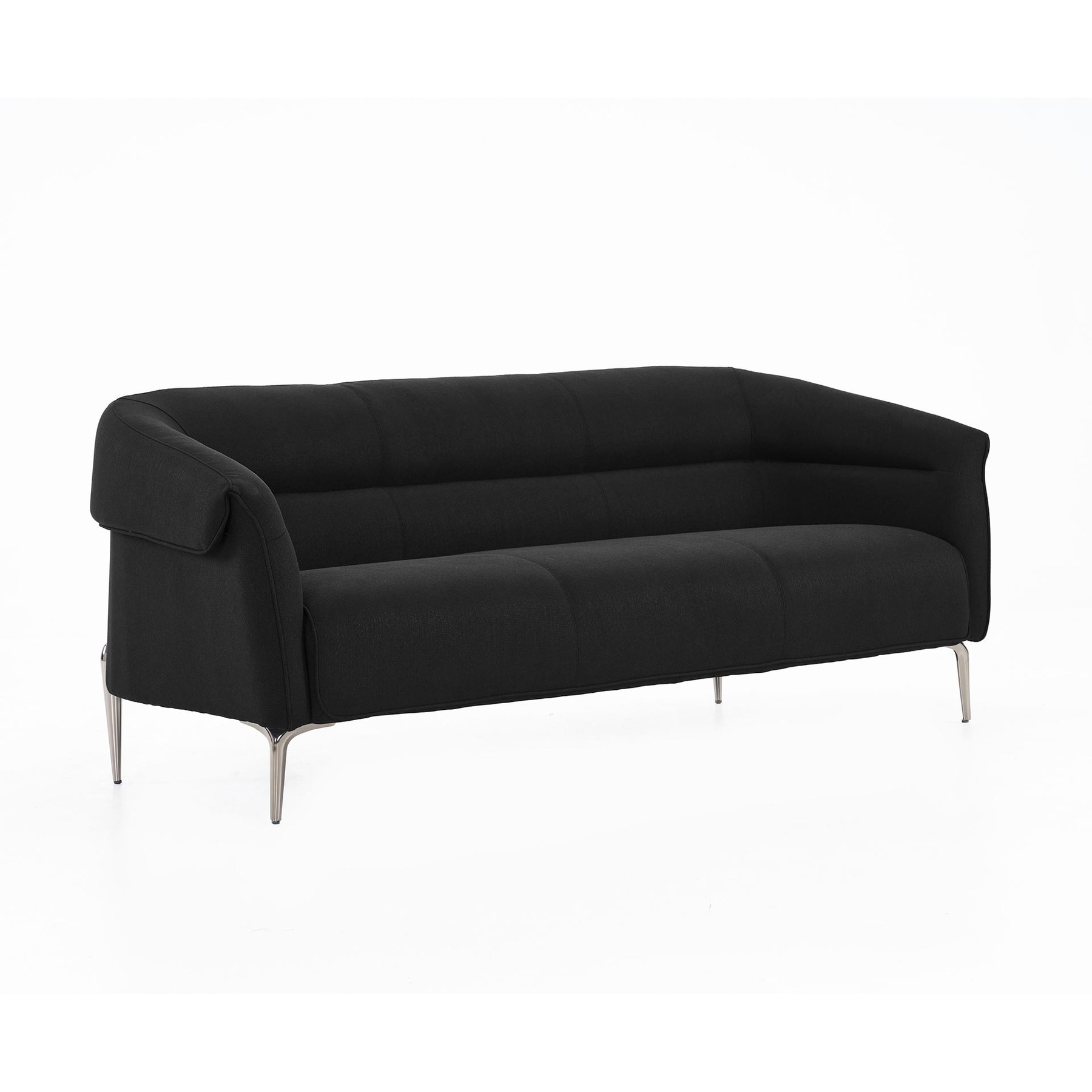 Sofa RFG Megan, three-seater, textile, metal base, 1930 x 820 x 740 mm, black