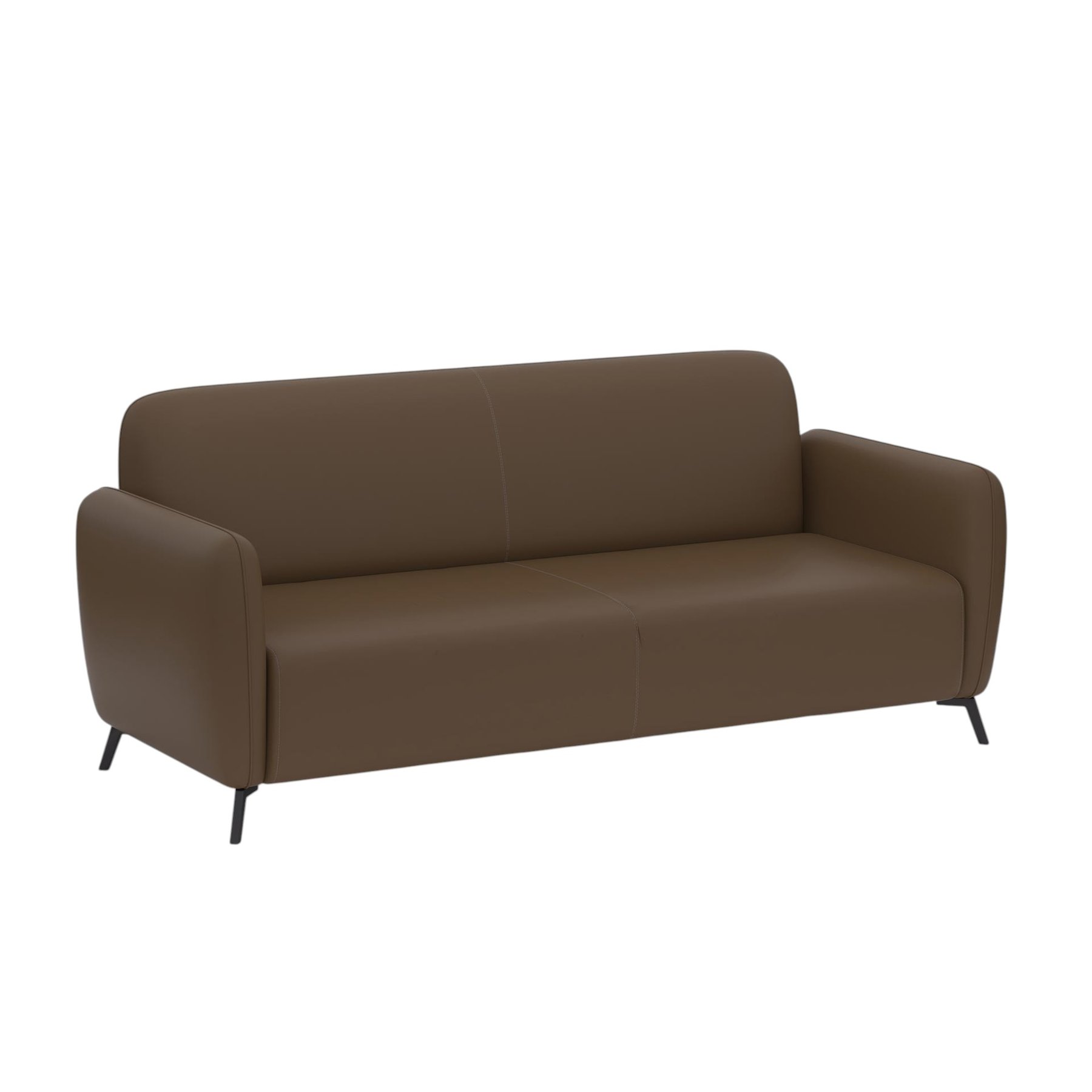Sofa RFG Lisa, two-seater, eco leather, 1380 x 750 x 780 mm, brown