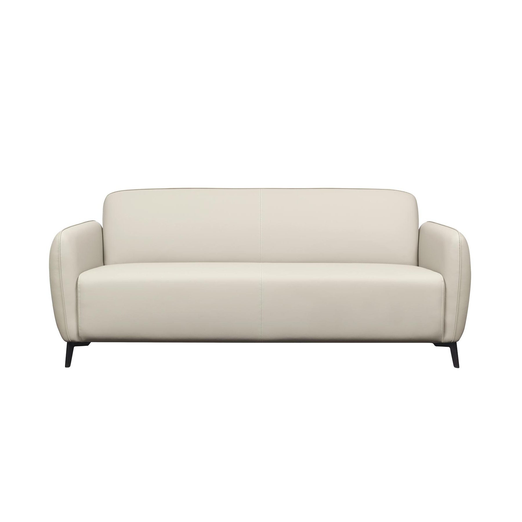 Sofa RFG Lisa, two-seater, eco leather, 1380 x 750 x 780 mm, light grey