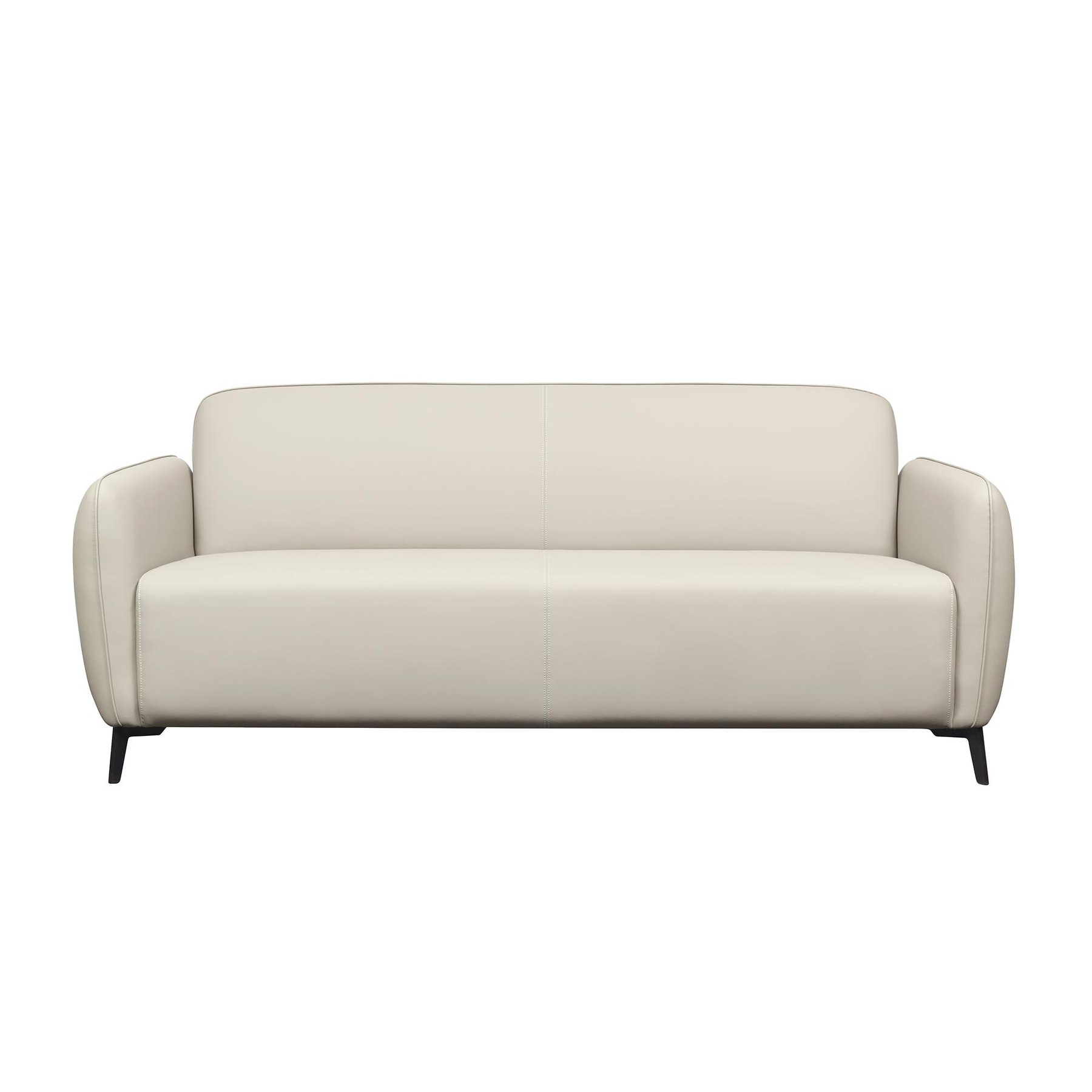 Sofa RFG Lisa, three-seater, eco leather, 1850 x 750 x 780 mm, light grey