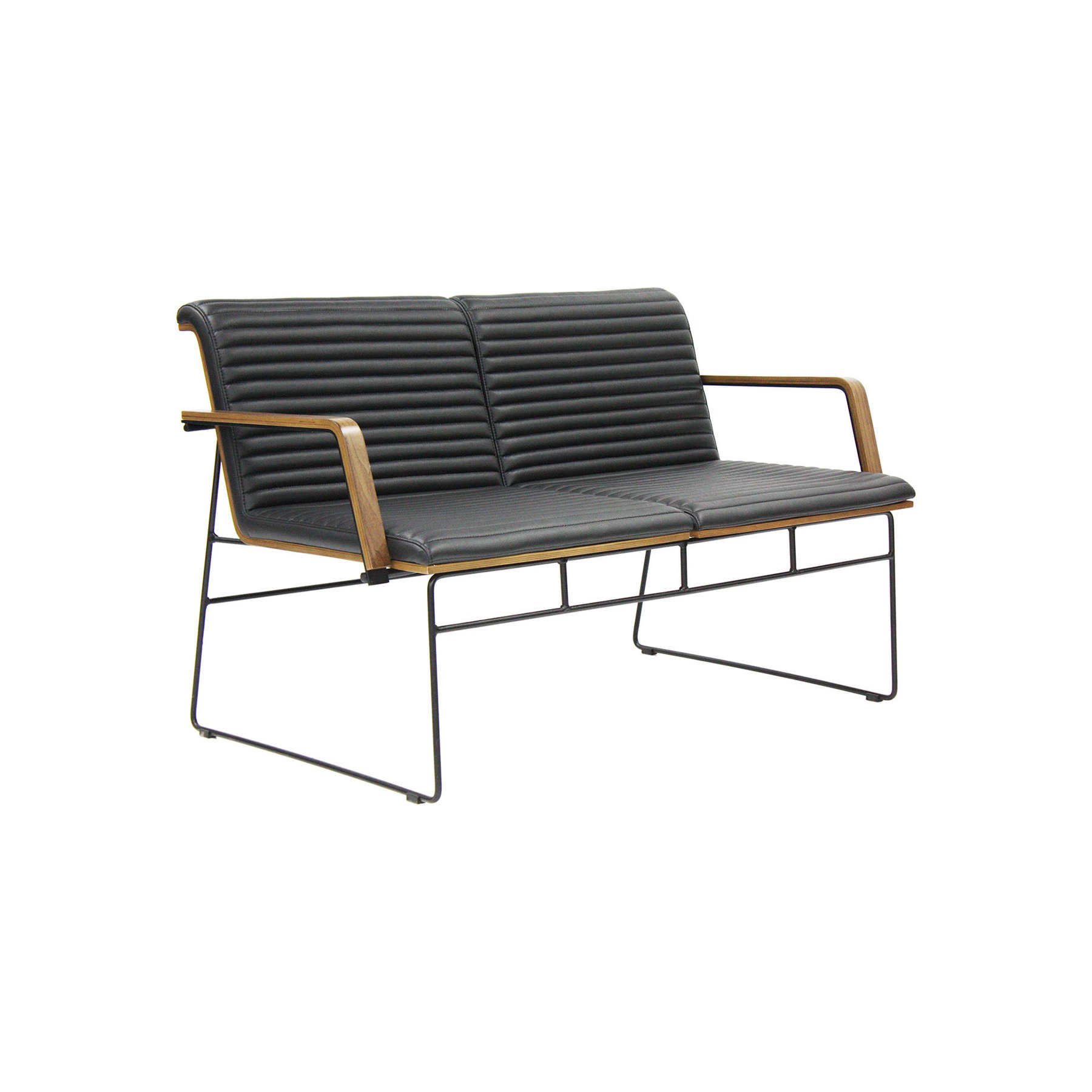 RFG Armchair Cassa 02, eco leather, black