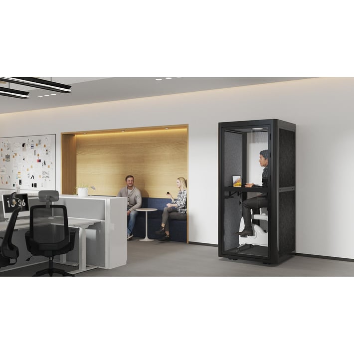 Cabin Flexi101, soundproof, 1020 x 1020 x 2260 mm, gray