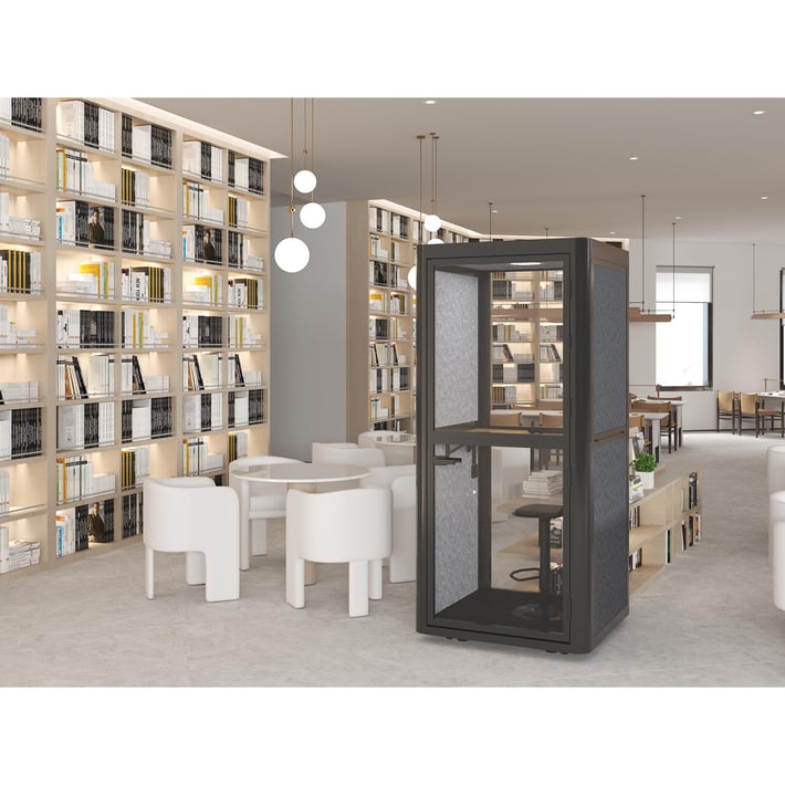 Cabin Flexi101, soundproof, 1020 x 1020 x 2260 mm, gray