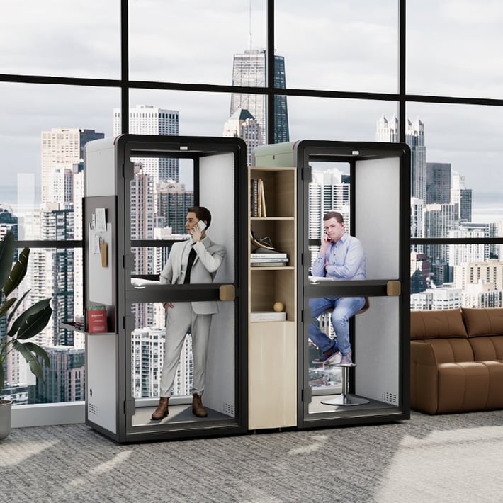 RFG Шумоизолираща акустична кабина Flexi One, 1050 х 1050 х 2240 mm, сива