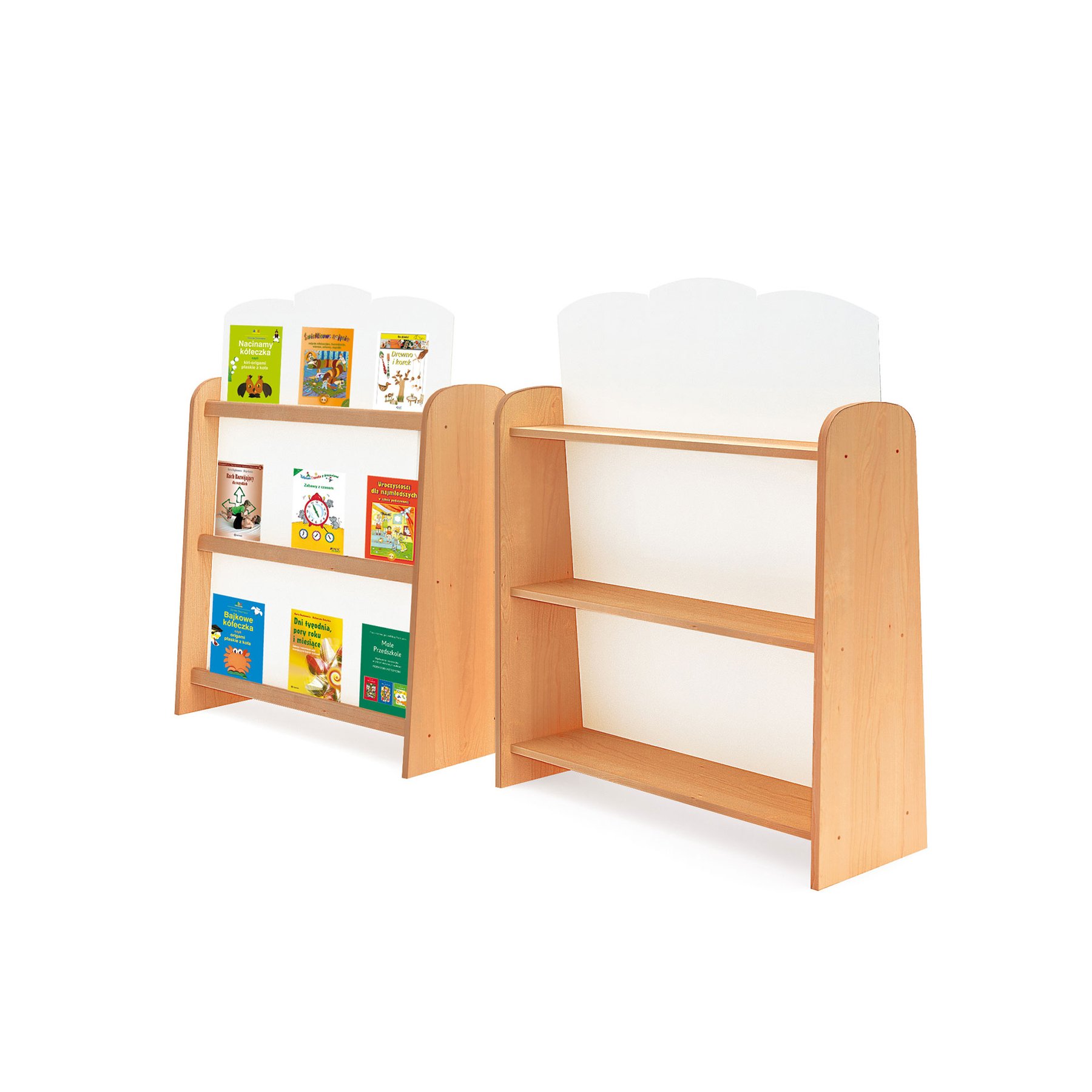 Nowa Szkola Small Double-Sided Bookshelf, 90 x 40 x 102 cm