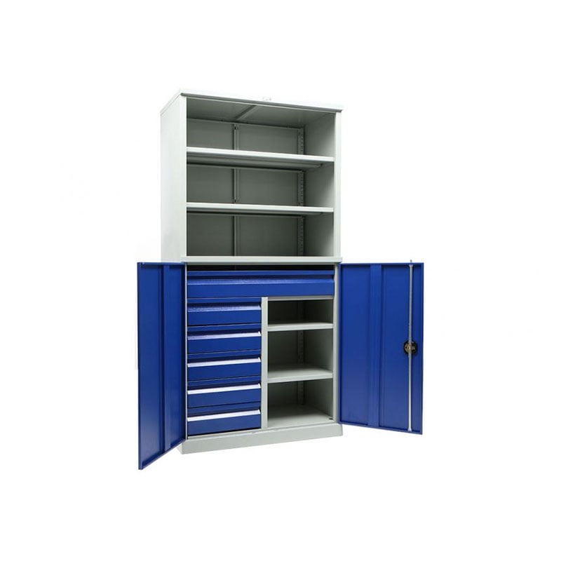 Tool cabinet TS1995 102215, 950 x 500 x 1 900 mm, blue-gray