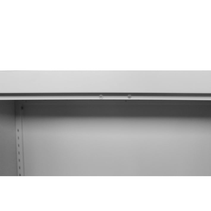 Шкаф RFG, метален, с два рафта, 900 х 400 х 1300 mm, сив