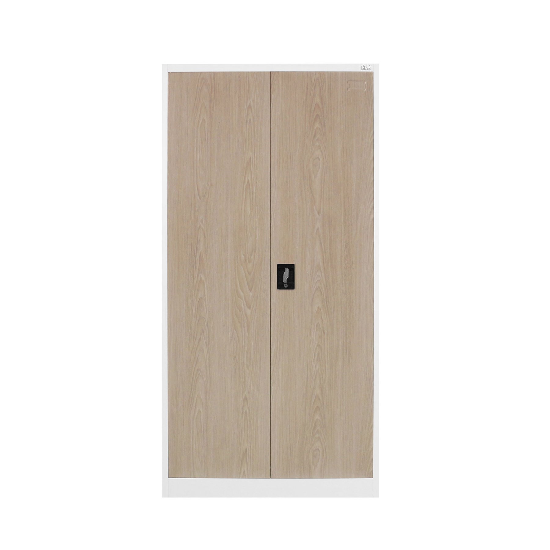 RFG Cabinet, office, metal, 900 ? 400 ? 1850 mm, amber oak & white