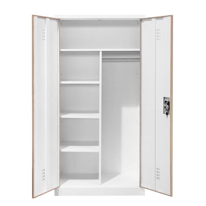 Шкаф RFG, за препарати, метален, 900 х 500 х 1820 mm, кехлибарен дъб и бяло