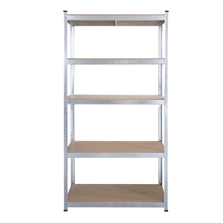 Стелаж RFG, метален, с 5 рафта, 900 х 300 х 2460 mm, MDF, до 200 kg