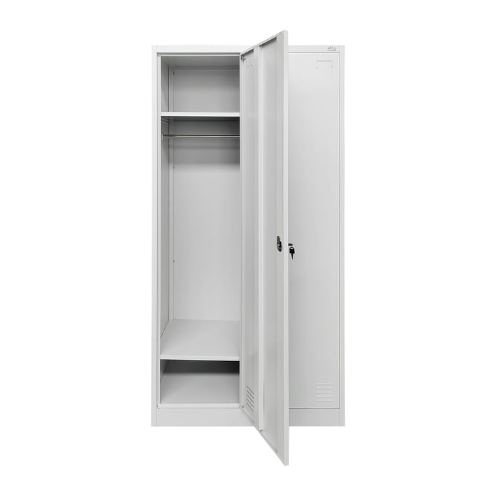 Гардероб RFG, метален, двоен, 90 x 45 x 185 cm