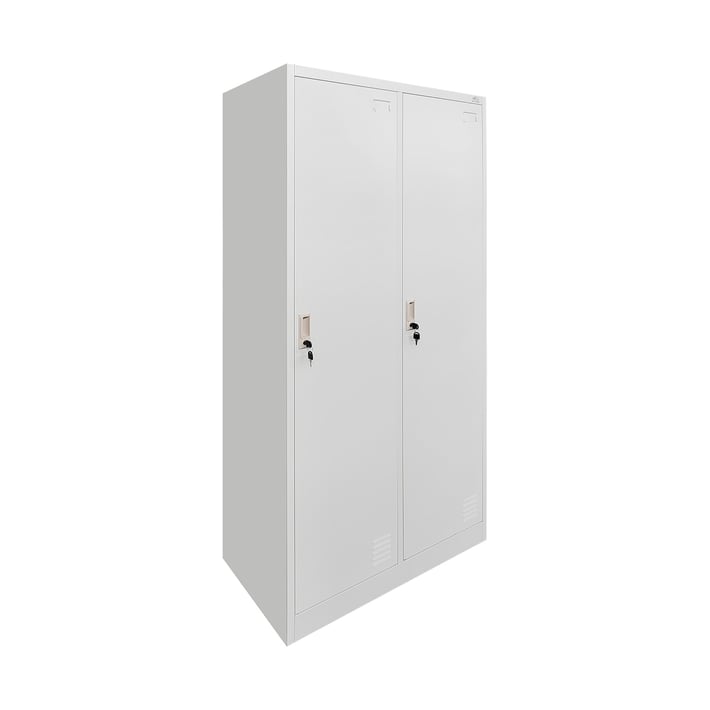 Гардероб RFG, метален, двоен, 90 x 45 x 185 cm