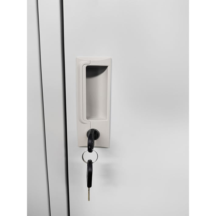 Гардероб RFG, метален, двоен, 90 x 45 x 185 cm