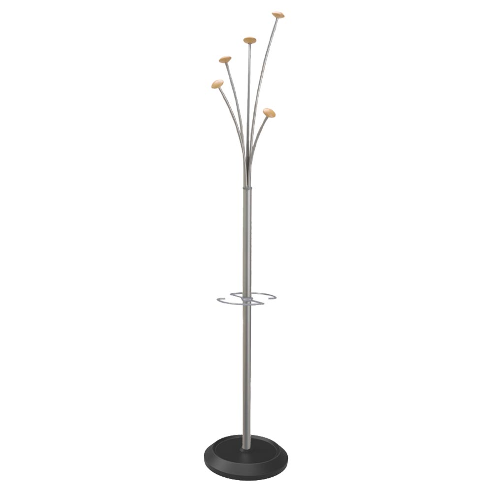 RFG Coat rack Lugano, height 173 cm, gray