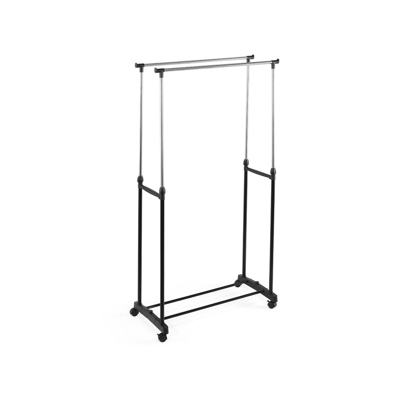 Clothes rack Kipit, double, with wheels
