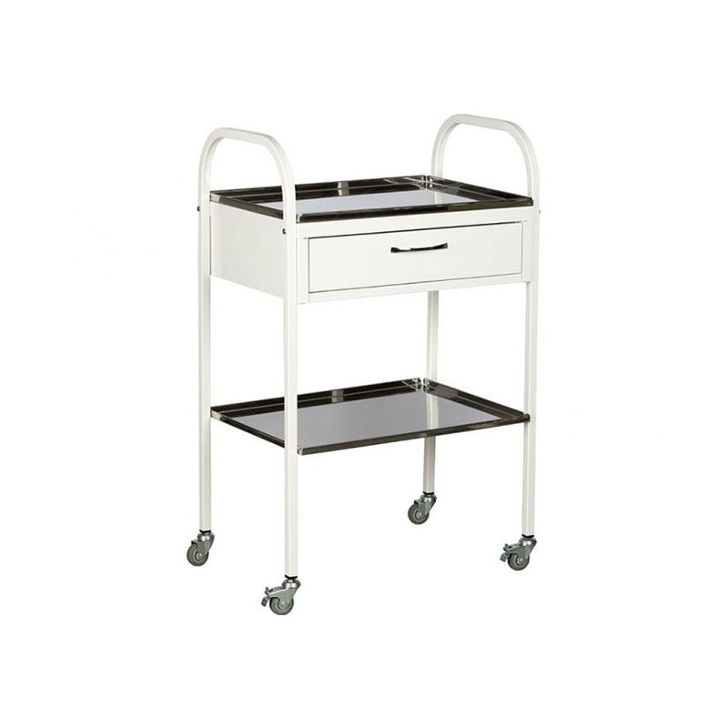 Trolley, manipulative, with drawer