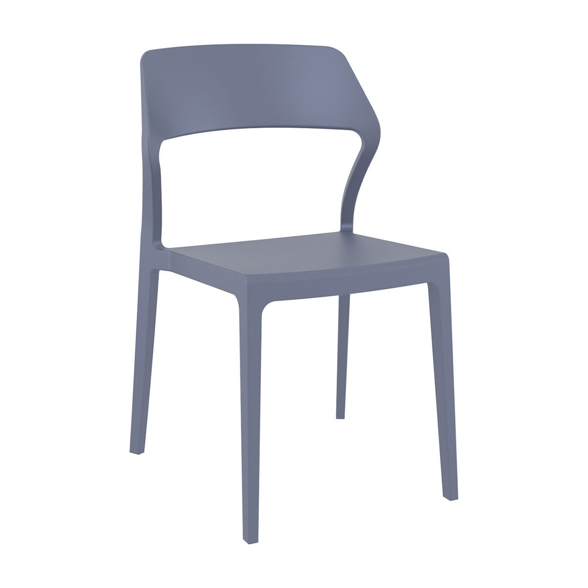 RFG Chair Snow, plastic, dark grey