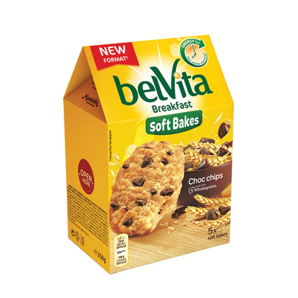 Belvita Soft Bakes biscuits, choco, 250 g