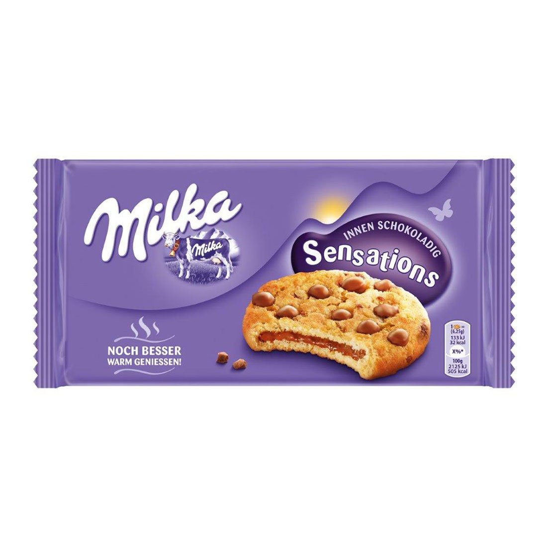 Milka Biscuits, with cookie filling, 156 g