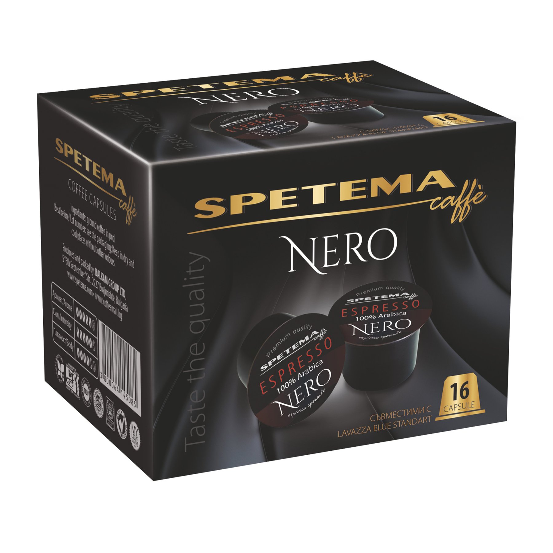 Spetema Coffee capsule Blue, Nero, 50 pcs