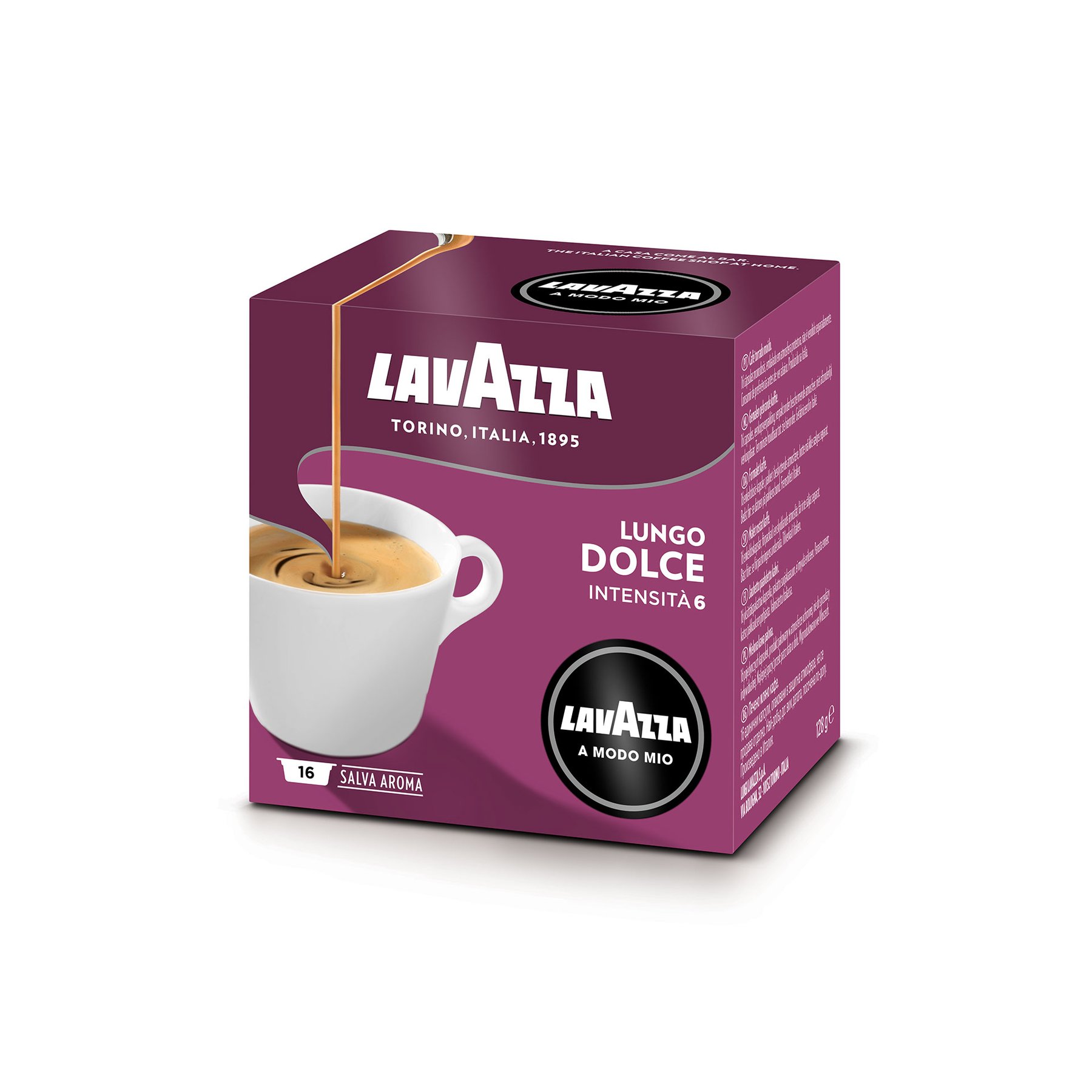 Lavazza Coffee capsule A Modo Mio Lungo Dolce, 16 pcs