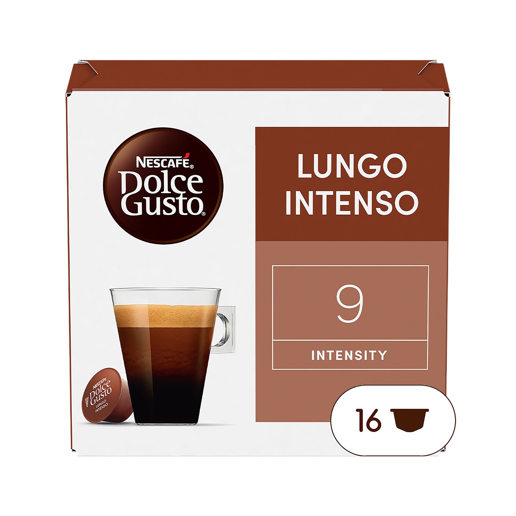 Nescafe Dolce Gusto Coffee capsule Lungo Intenso, 16 pcs