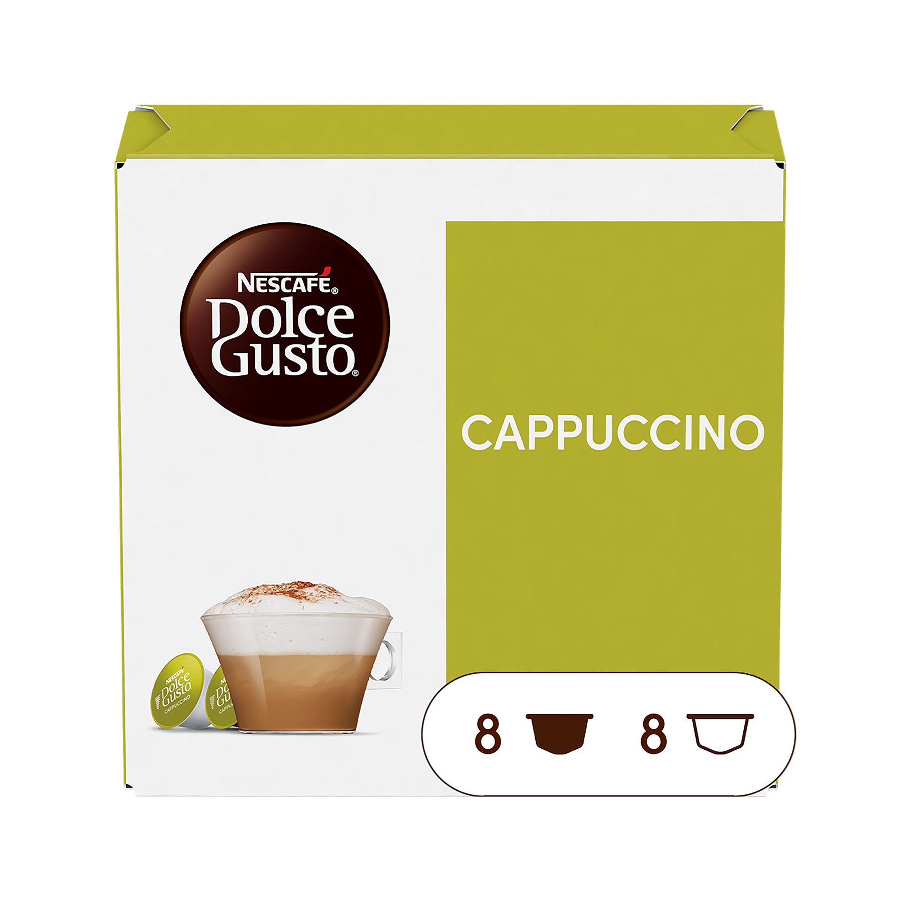 Nescafe Dolce Gusto Coffee Capsule Cappuccino, 16 pcs