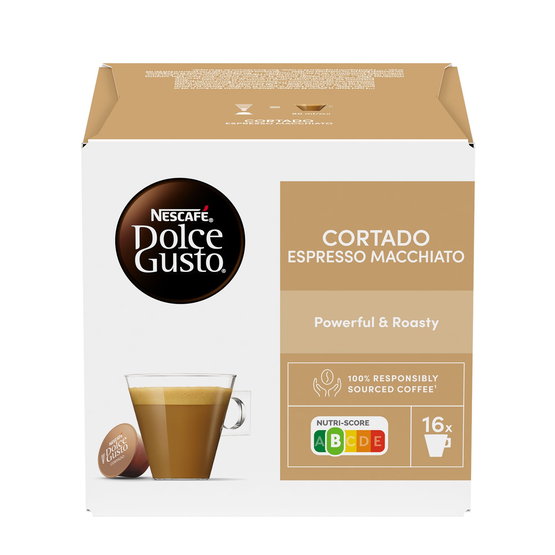 Nescafe Dolce Gusto Coffee capsule Cortado, 16 pieces
