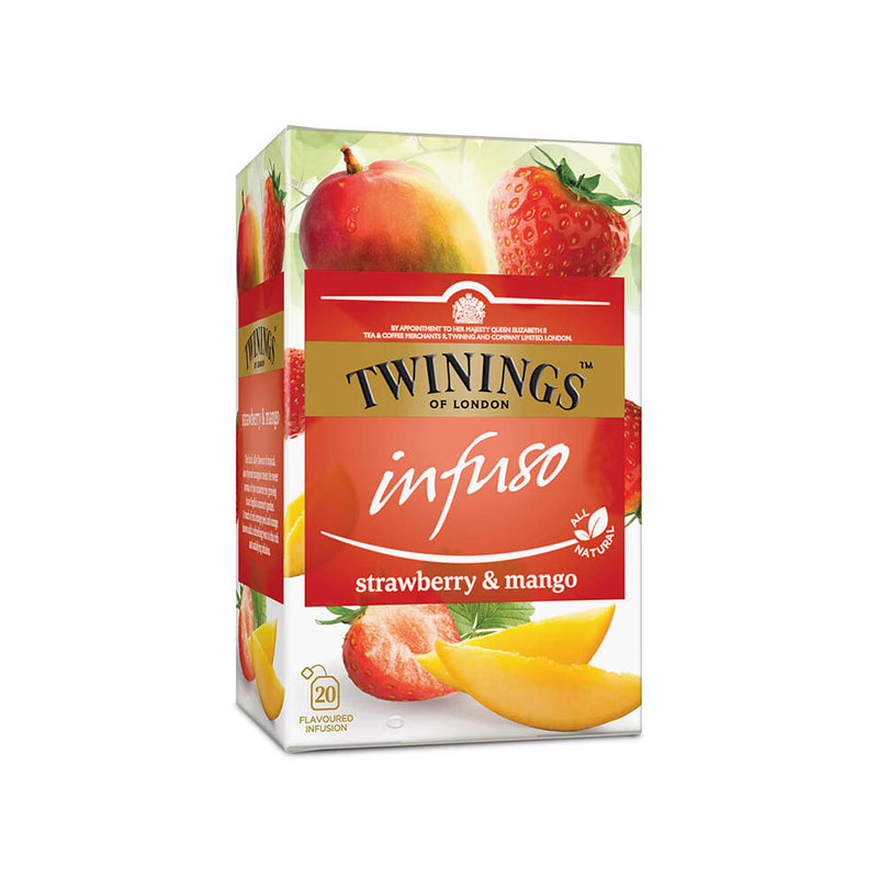 Twinings Tea ''Strawberry & Mango'', fruit, 2 g, sachet, 20 pieces