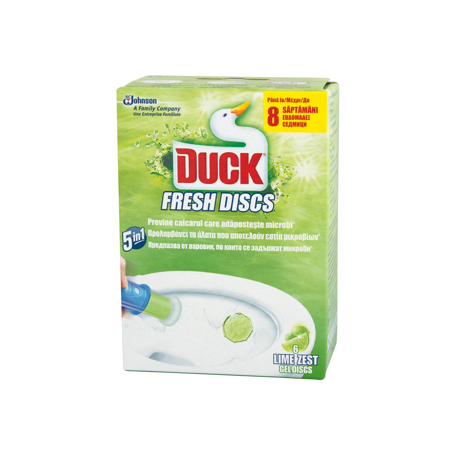 Air freshener for toilet Duck Fresh Discs, gel, lime, 36 ml