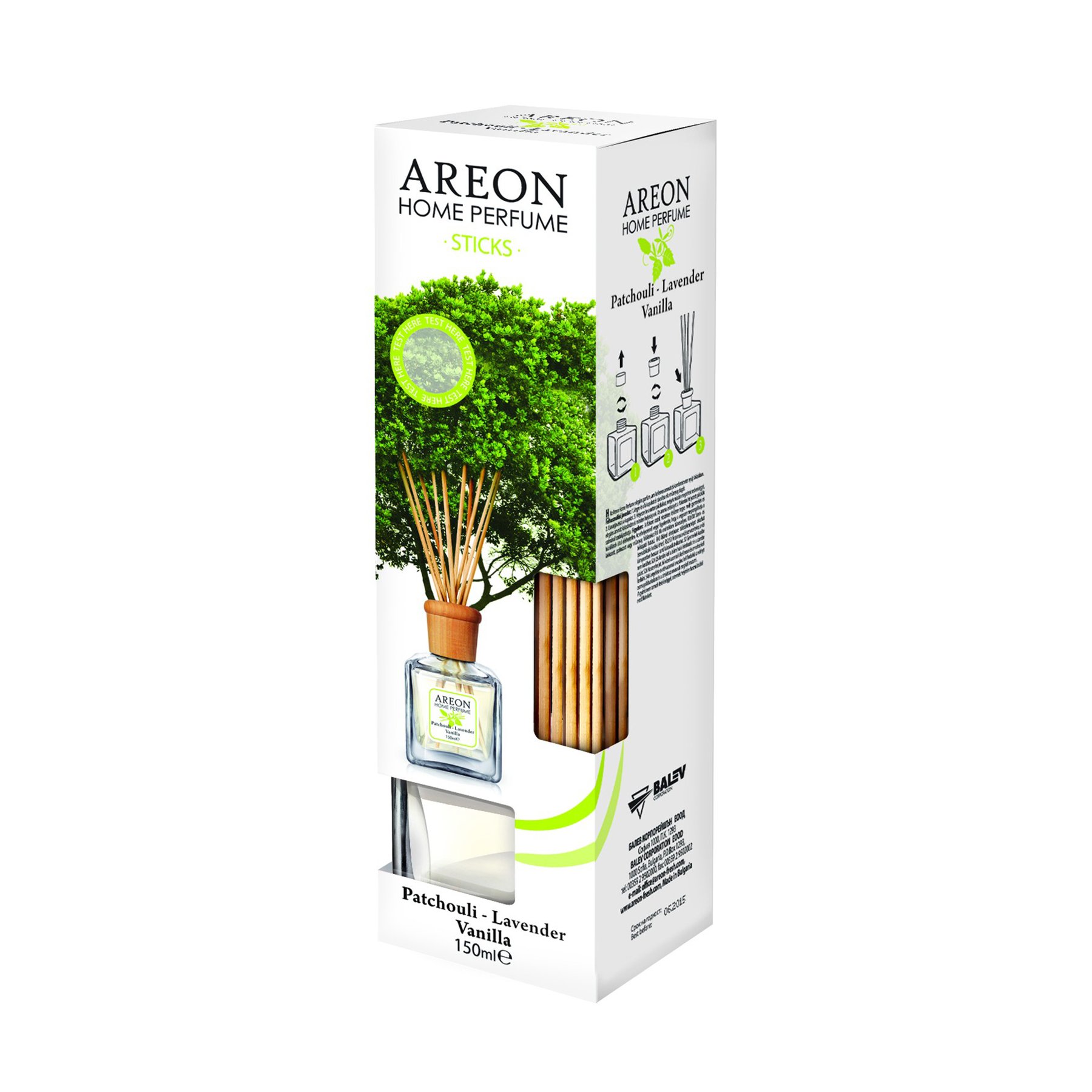 Air freshener Areon Home Perfume, sticks, vanilla, 150 ml