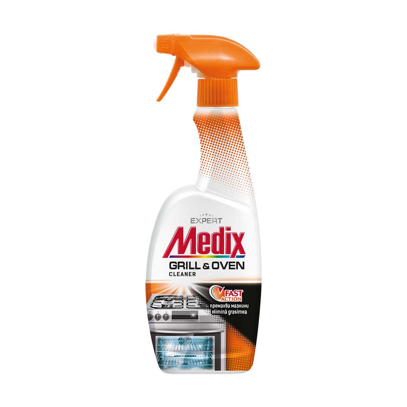 Oven and grill cleaning agent Medix Expert Grill, active foam, with pump, 500 ml