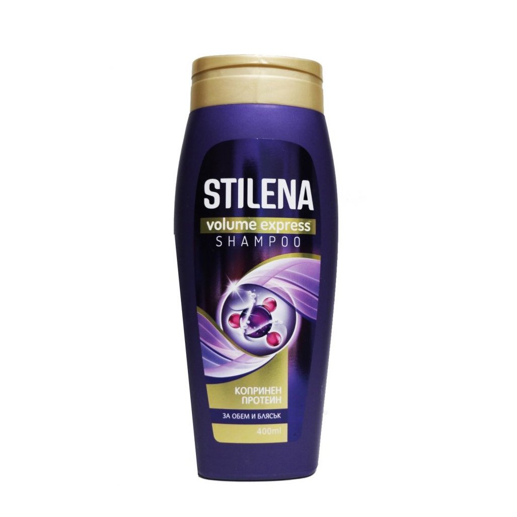 Shampoo Stilena, purple, for volume, 400 ml