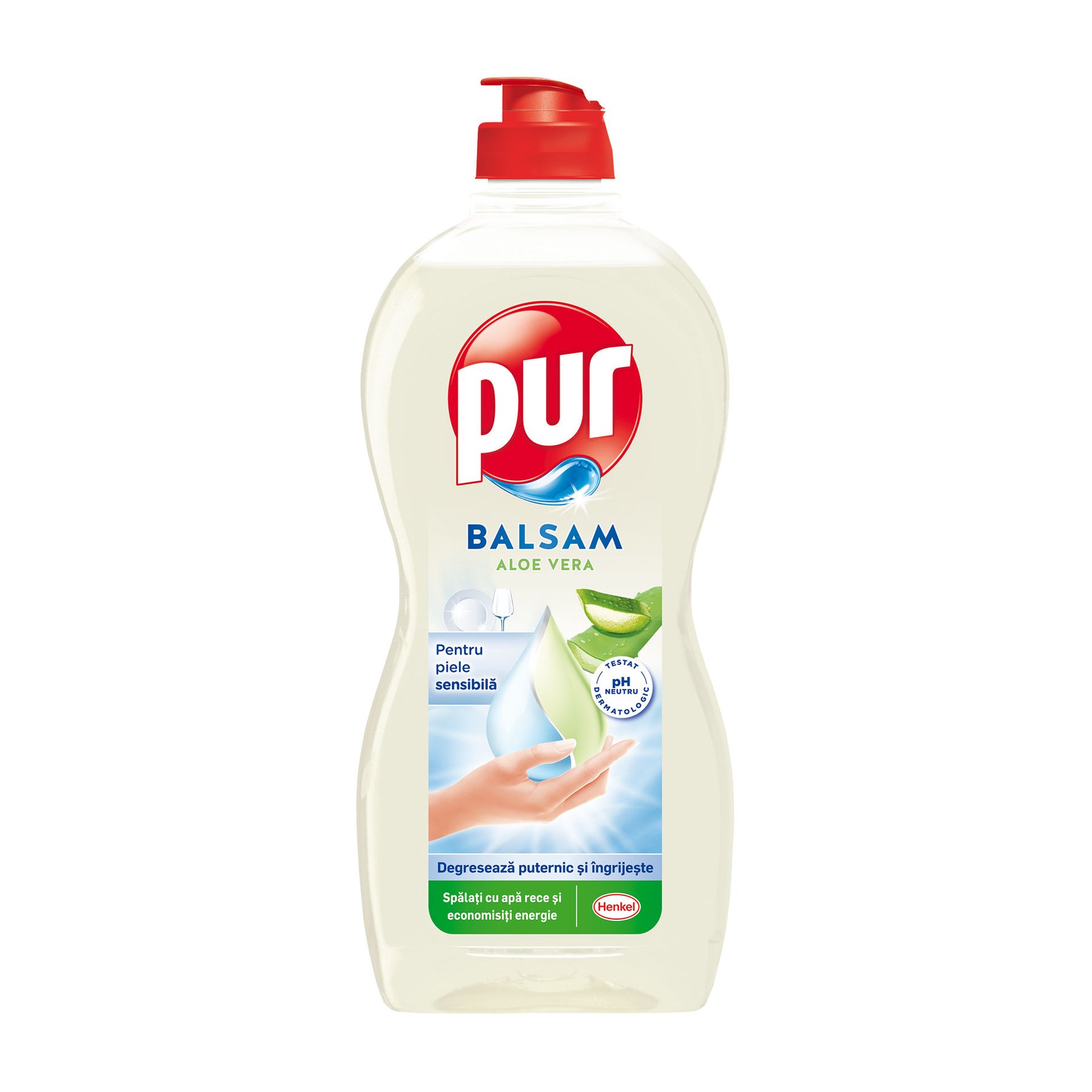 Dishwashing detergent Pur Balsam, aloe vera, 450 ml