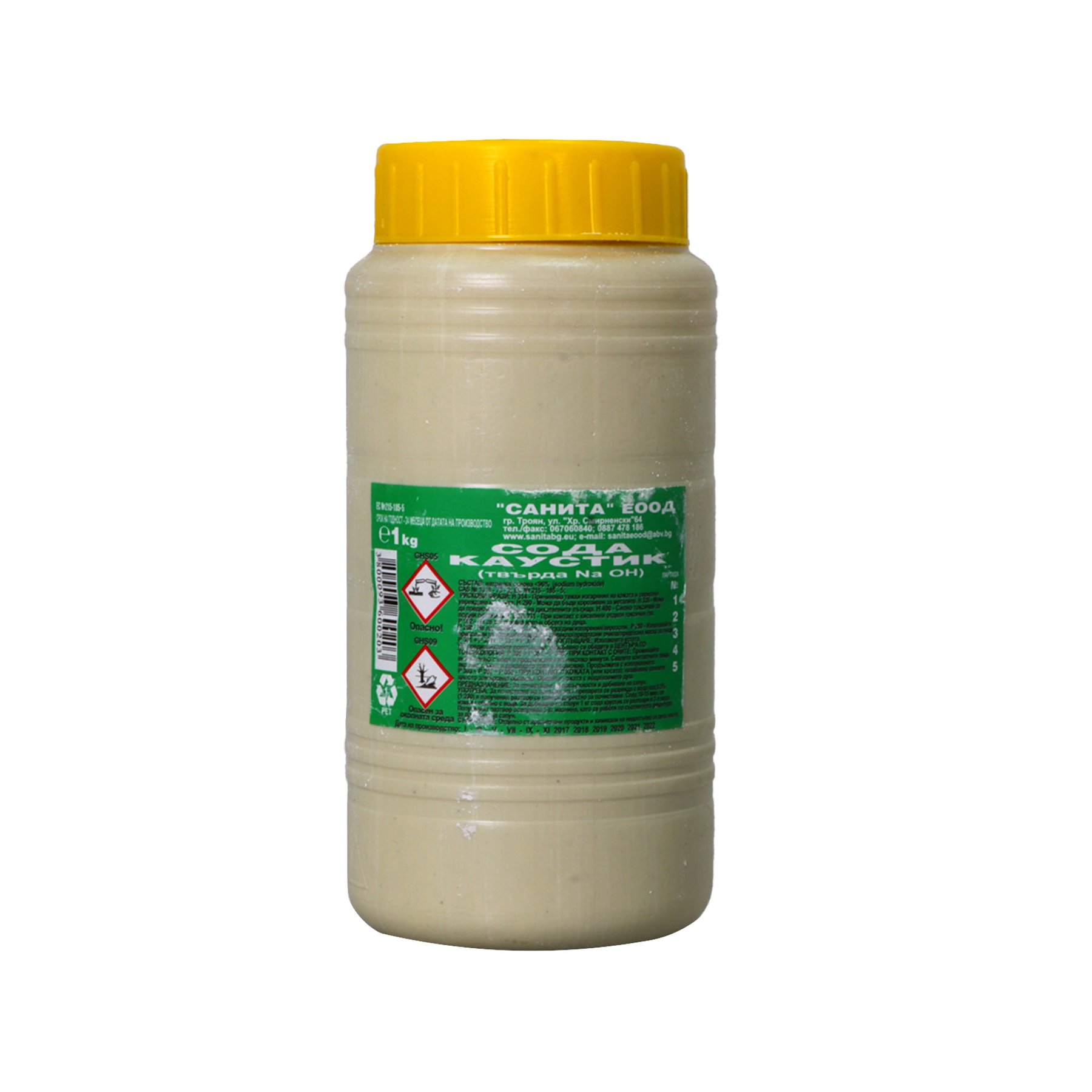 Caustic soda, 1 kg, flakes