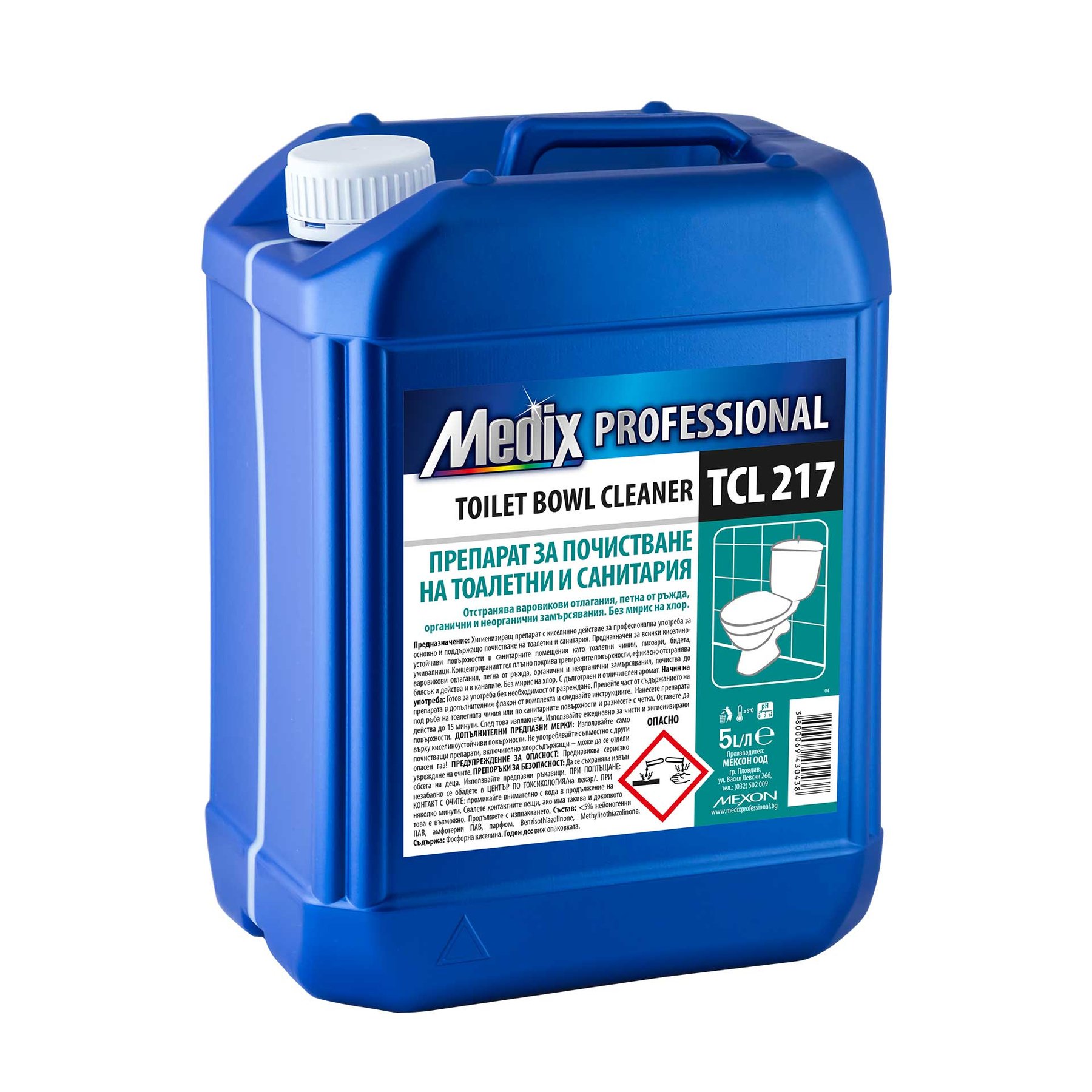 Detergent for cleaning of toilets and sanitary Medix Professional, TCL 217, 5 L
