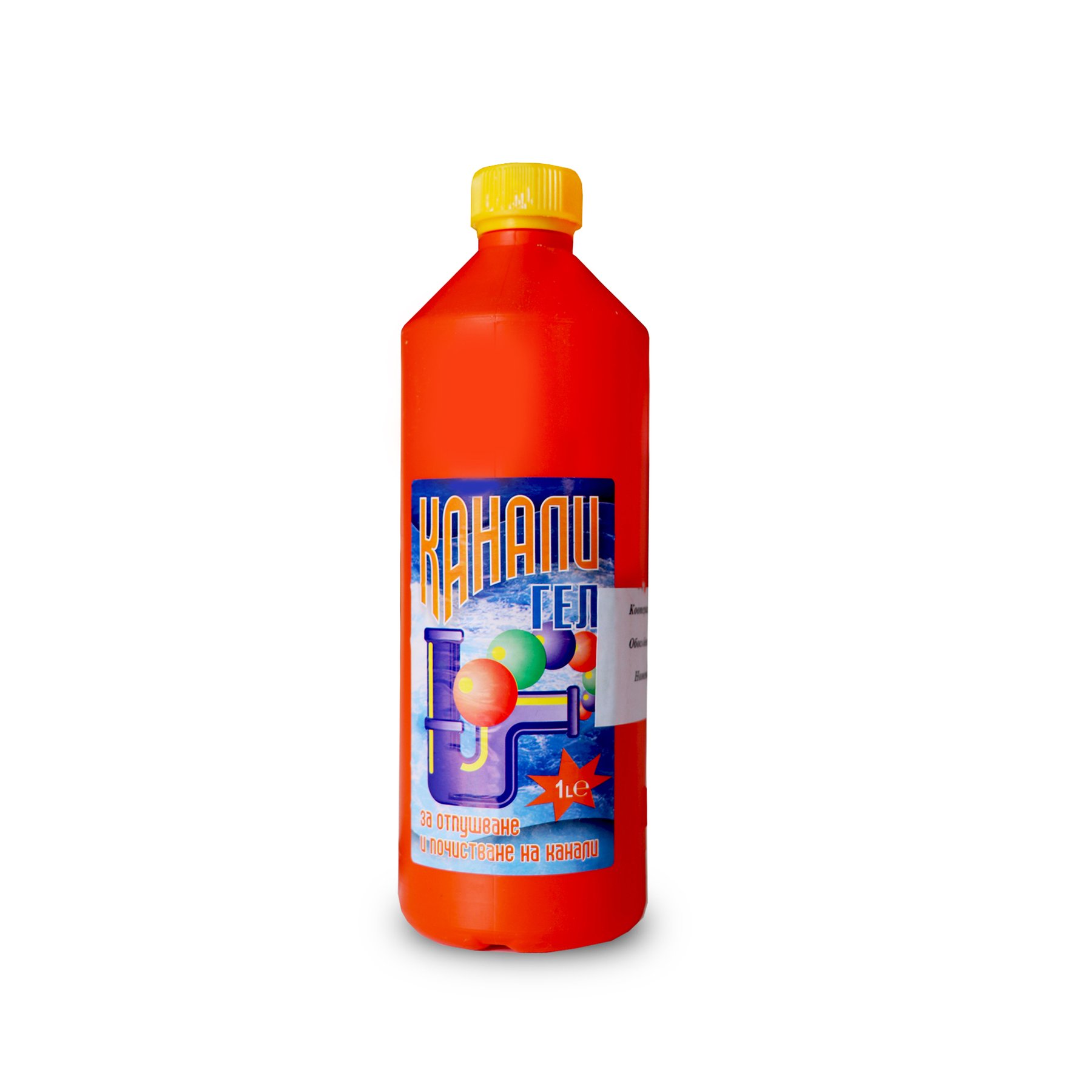 Detergent for unblocking of ducts "Kanalin", gel, liquid, 1 L