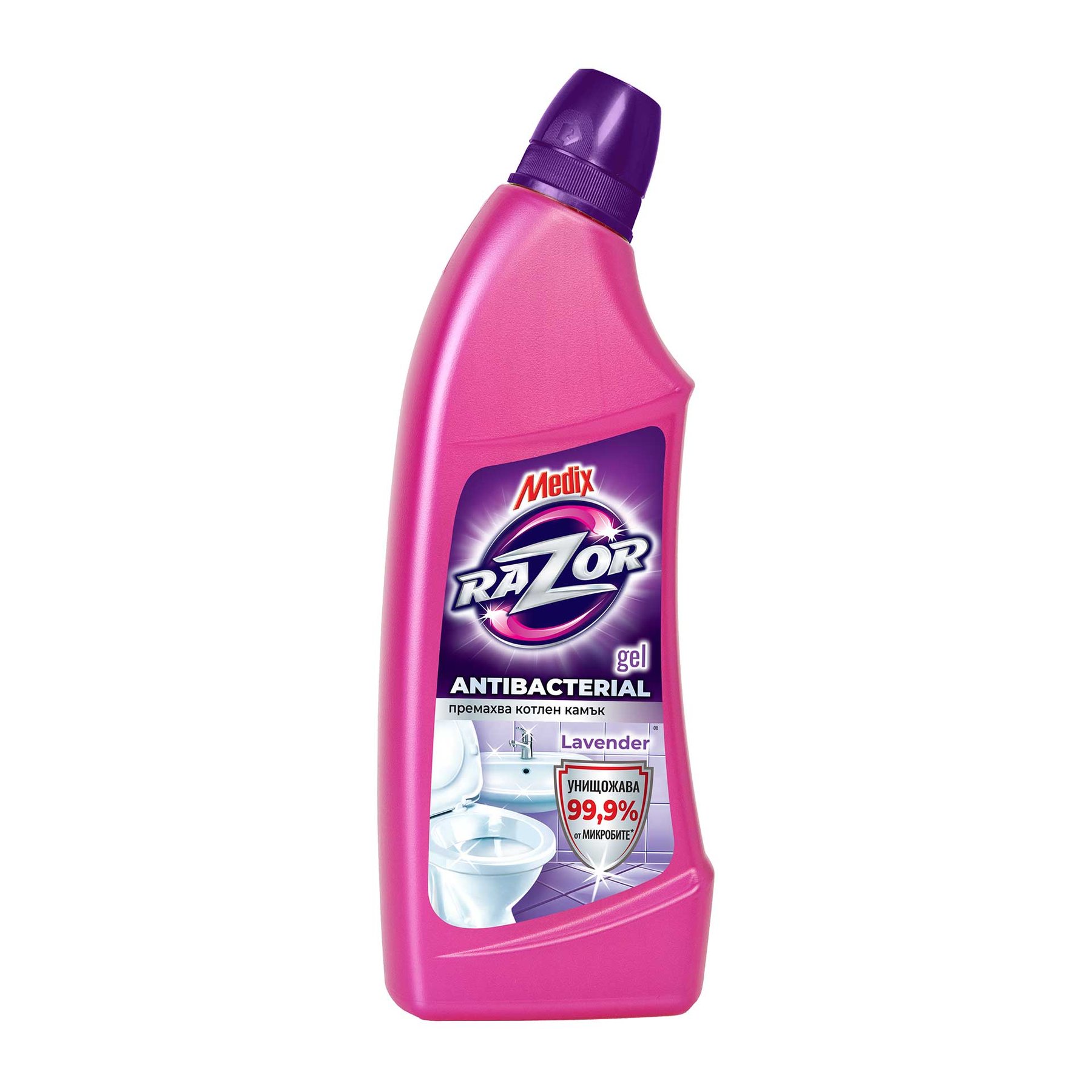 Disinfectant detergent Medix Razor, gel, lavender, 750 ml
