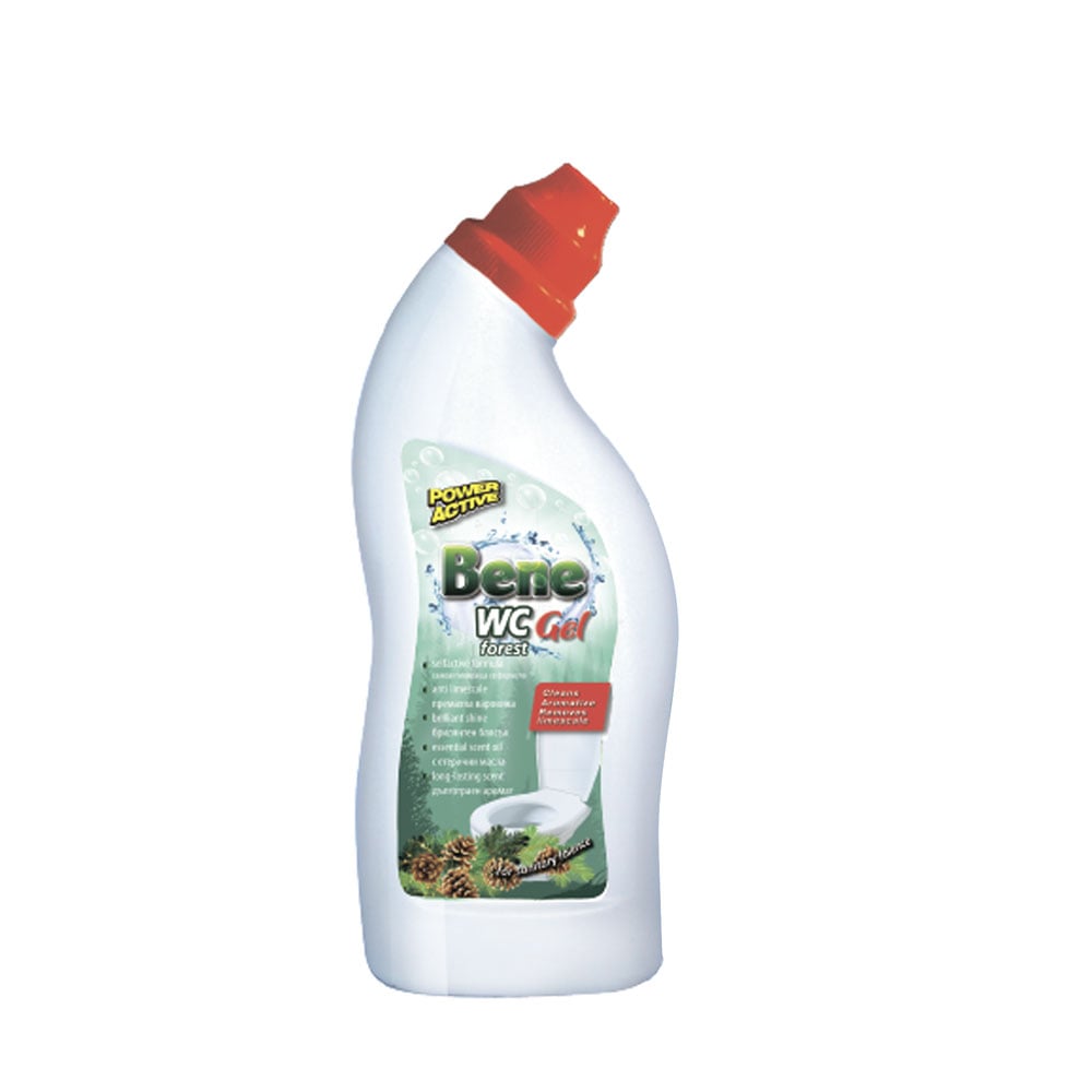 Toilet cleaning agent Bene, gel, forest, 750 ml, green
