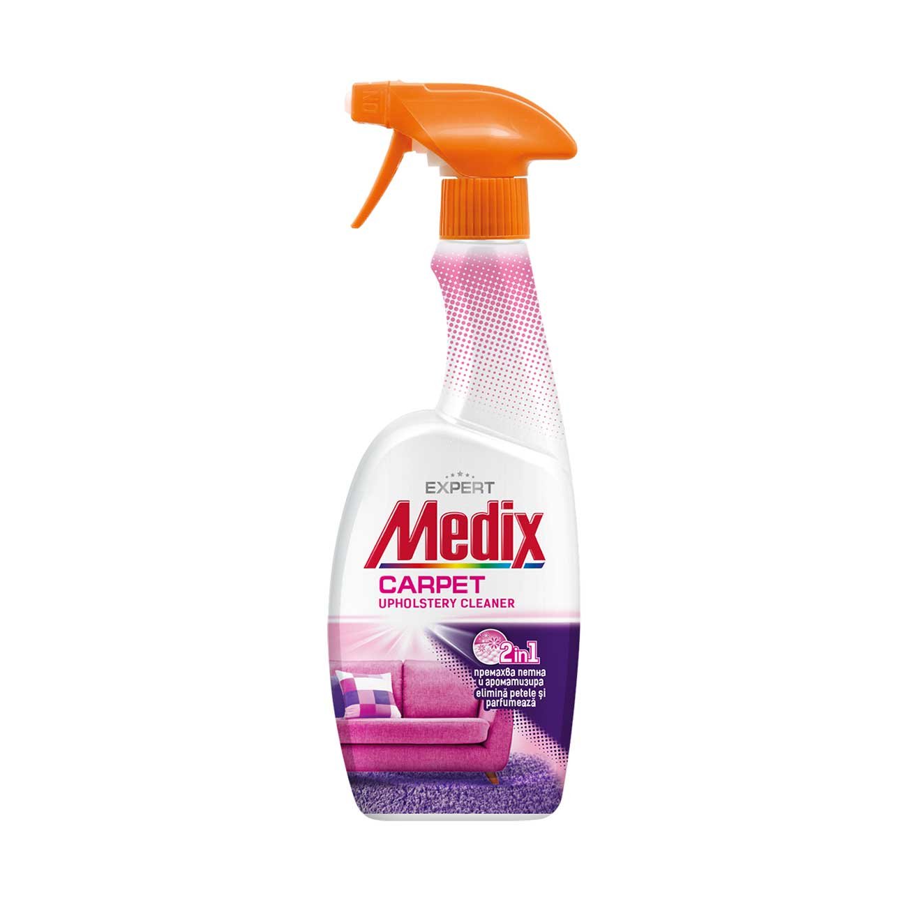 Cleaning agent for carpets and upholstery Medix Expert Carpets, active foam, with pump, 500 ml