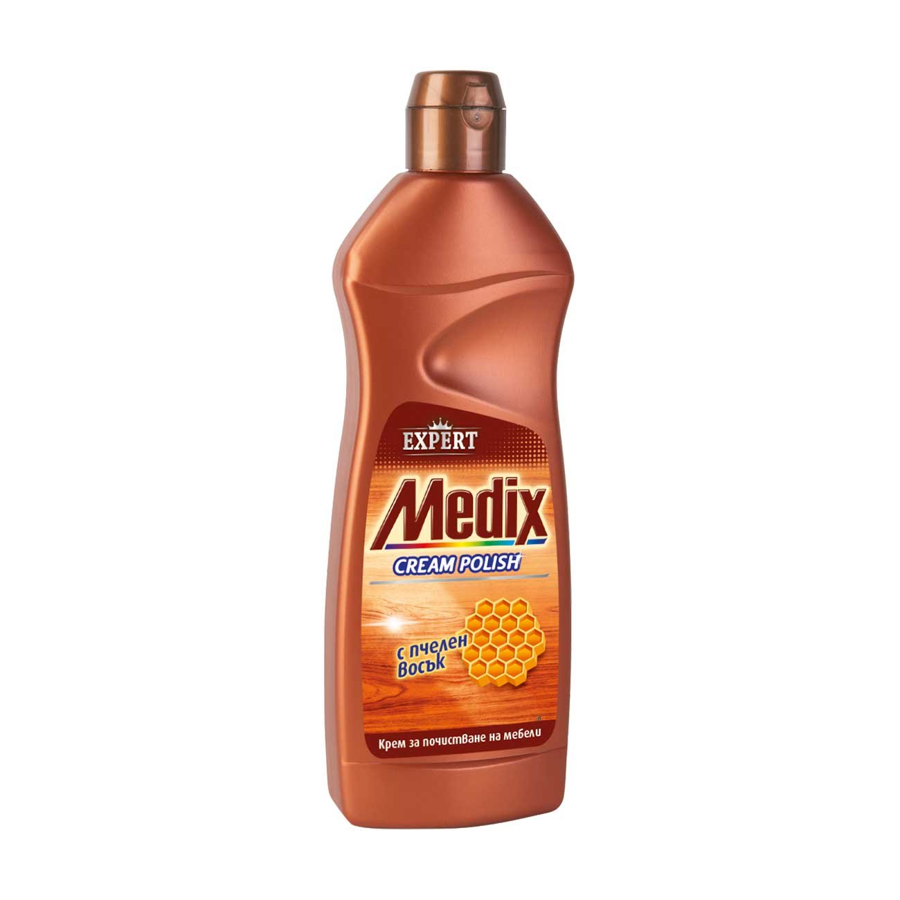 Detergent for cleaning of furniture and wood Medix Expert Cream Polish, cream, with beeswax, 500 ml