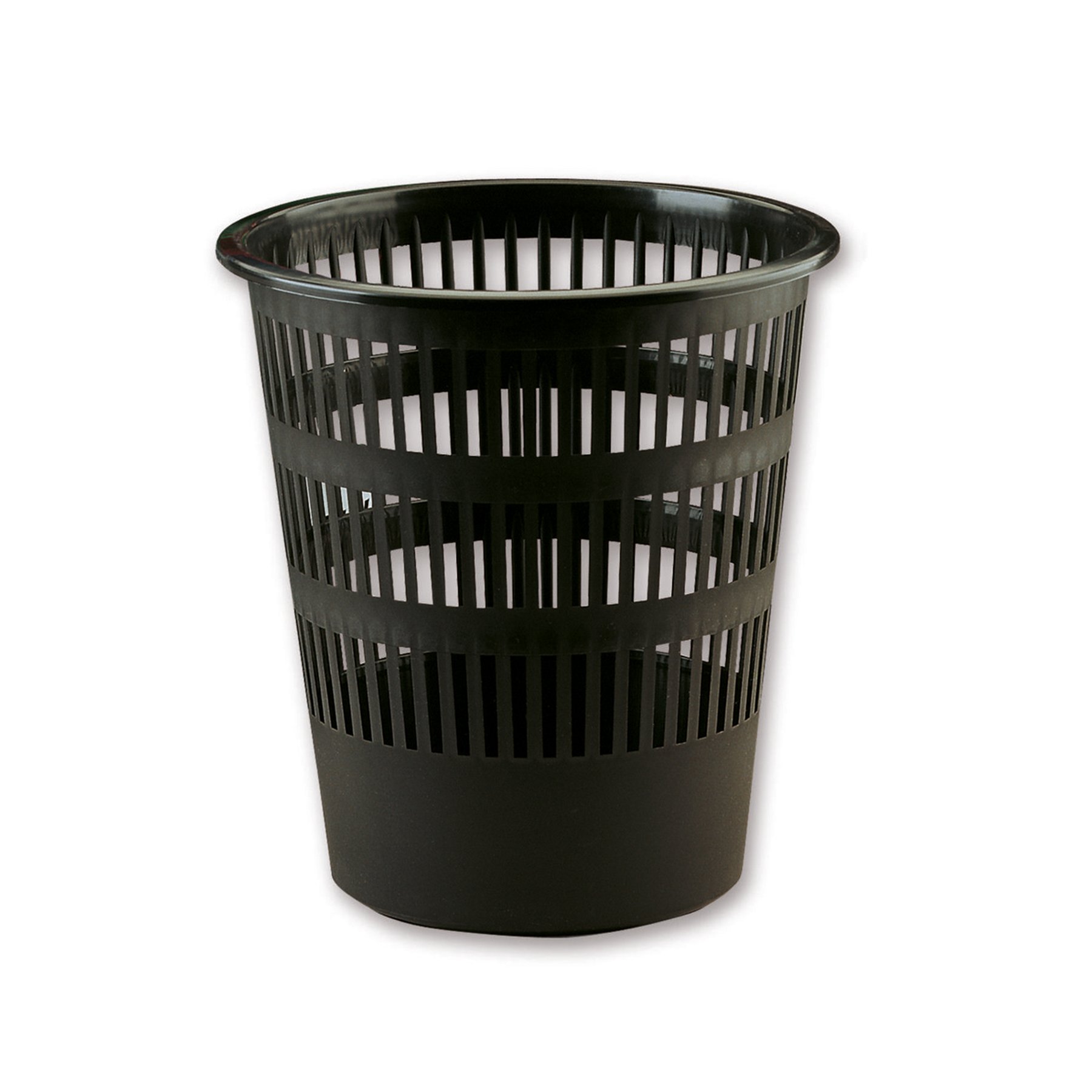 Wastebasket for paper waste Faibo, plastic, 12 L, black, 29.5 ? 27.5 cm