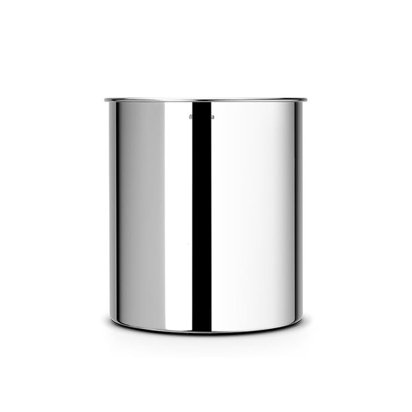 Paper basket Brabantia, chrome, 7L, 21.2x21.2x23.7cm