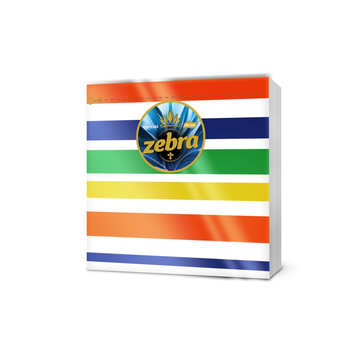 Napkins Zebra, striped, 1-ply, 60 pcs