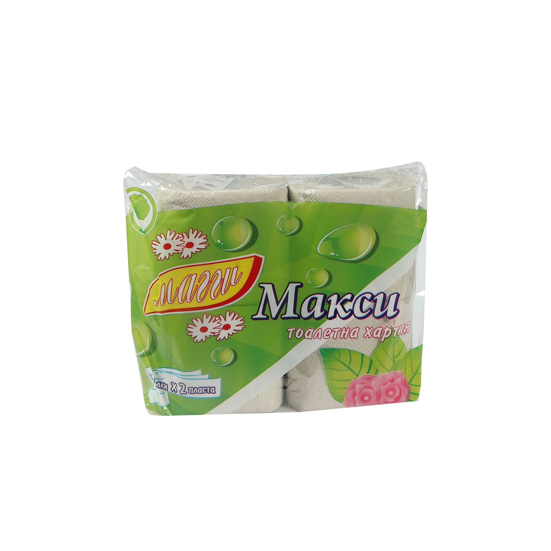 Toilet paper, double-ply, recycled, 70 g/m2, 4 pieces
