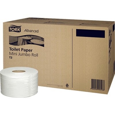Toilet paper Tork Mini Jumbo, two-ply, 170 m, 12 pieces
