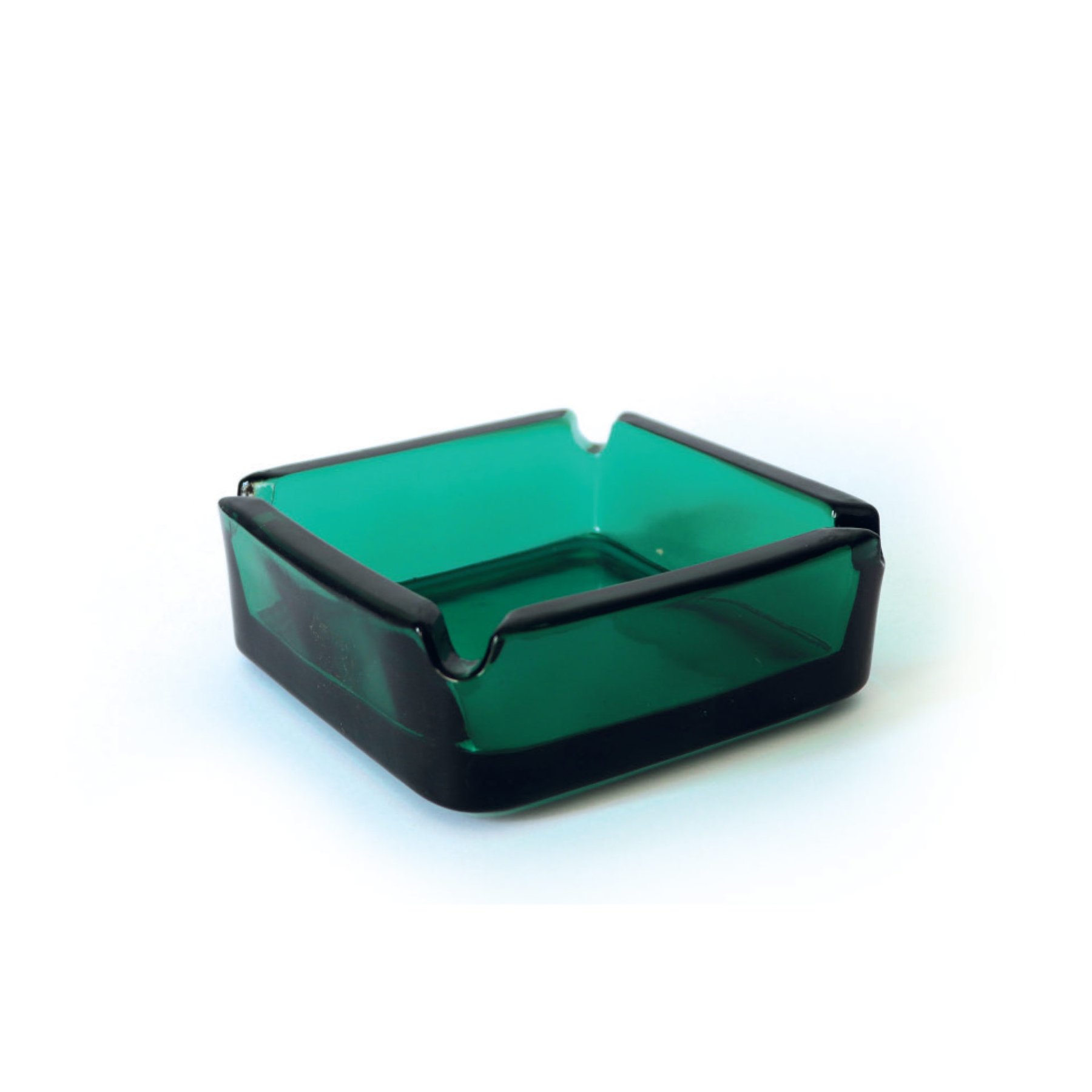 Ashtray Solid, glass, square, 6 pcs
